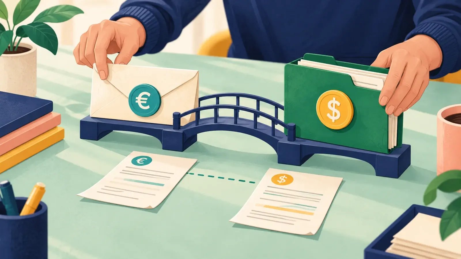 A foreign-currency supplier refund is linked to its vendor credit through a journal.