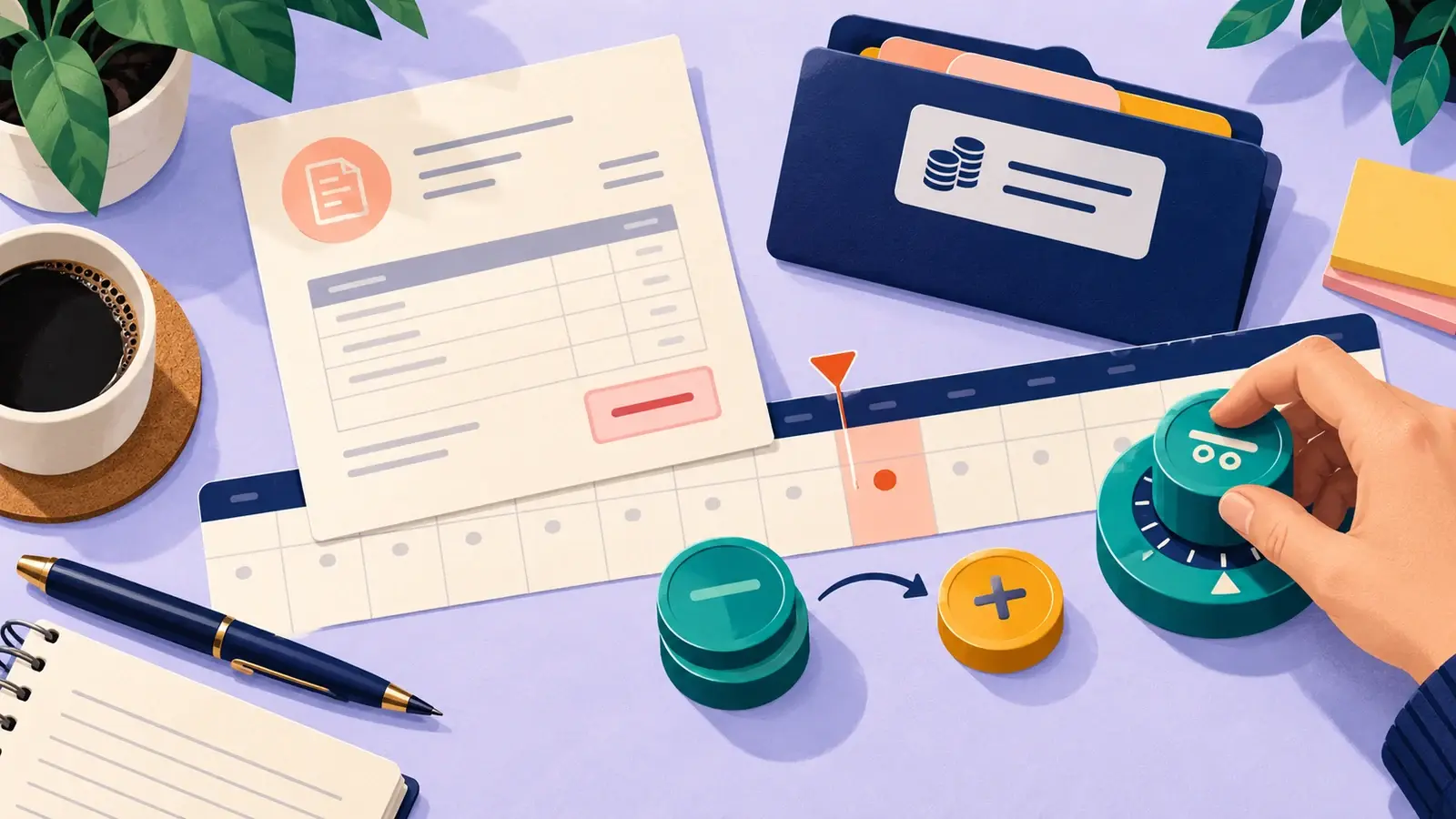 An overdue invoice accrues a separate finance-charge token after its deadline.